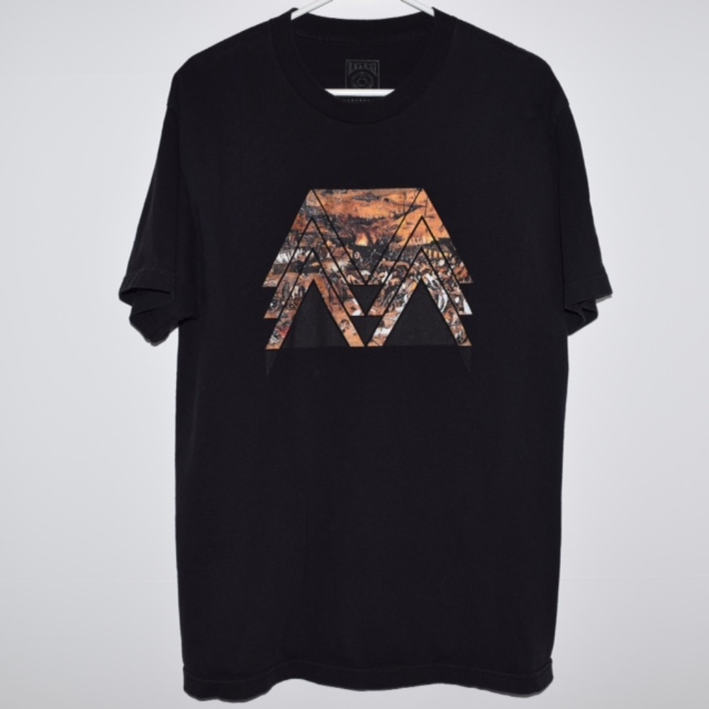 Rare Black Scale Graphic Tee T Shirt Black